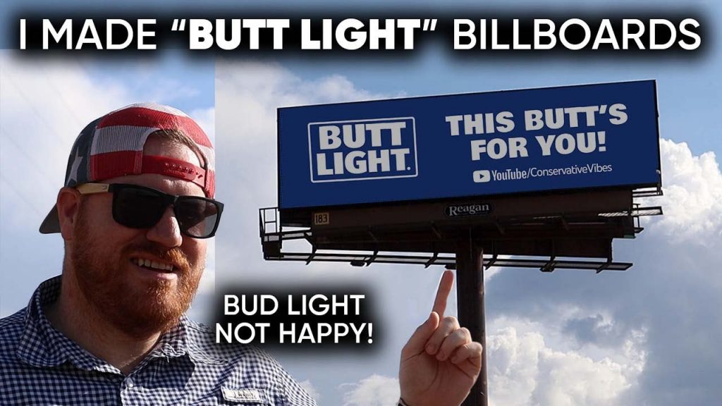 Will Bud Light Sue Me For My “BUTT LIGHT” Billboards!? Every 10,000 Likes Buys Another One!