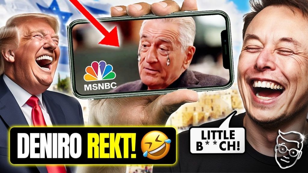 Robert De Niro Has PSYCHOTIC MELTDOWN Crying Anti-Trump Rant on LIVE-TV | Elon Musk NUKES Him